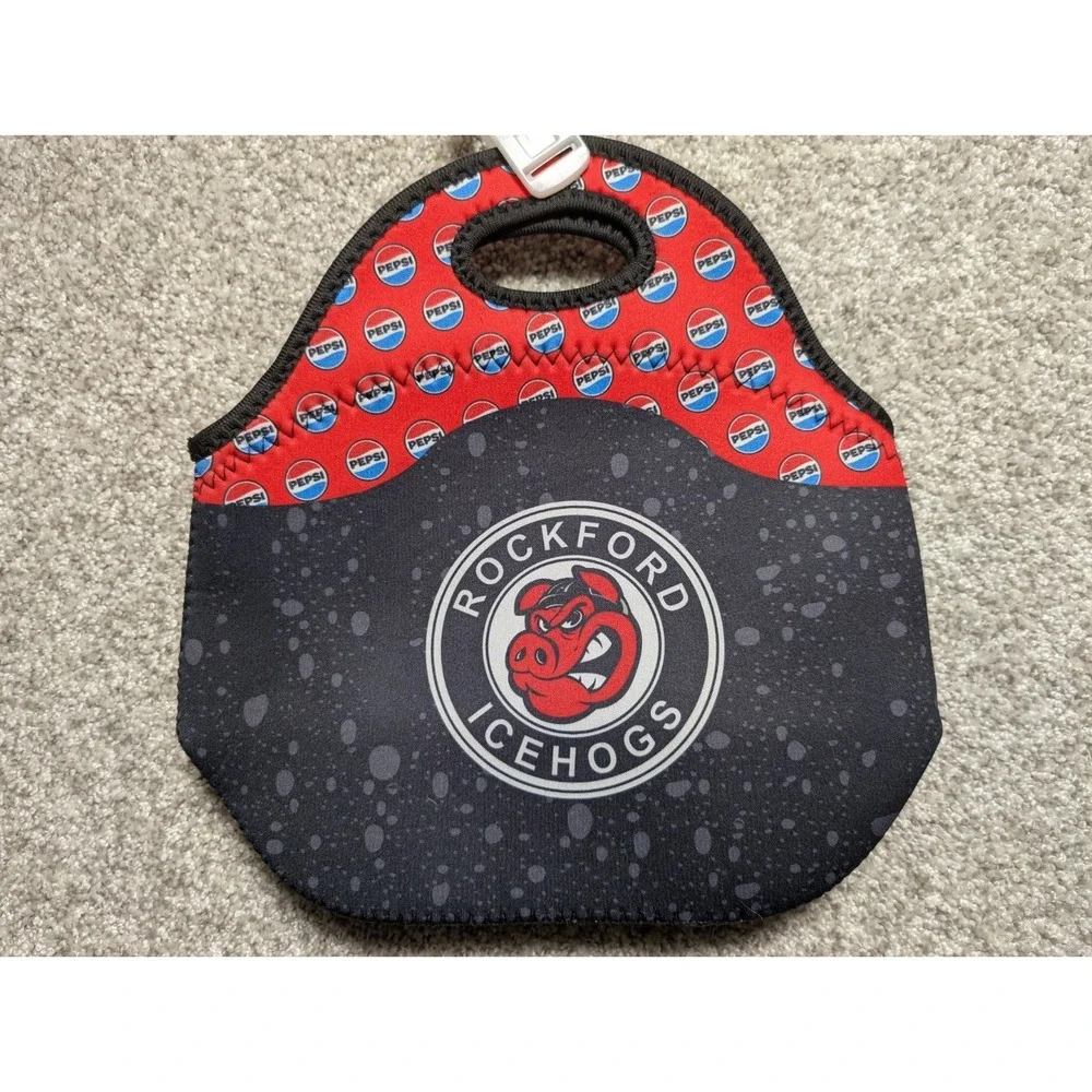 AHL Rockford IceHogs‎ Travel Lunch Bag Cooler  Hockey Fan